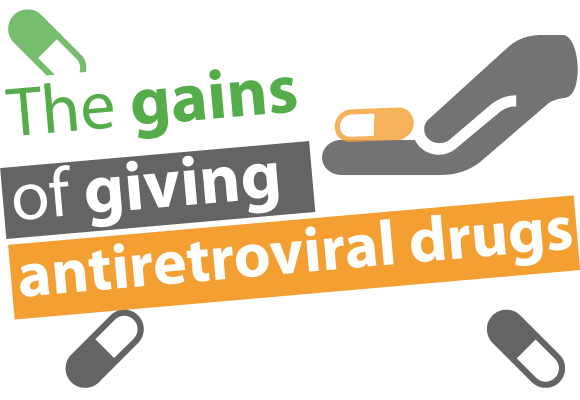 The gains of giving antiretroviral drugs